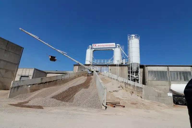 Rohrwerkstoff Lager in einem Betonwerk